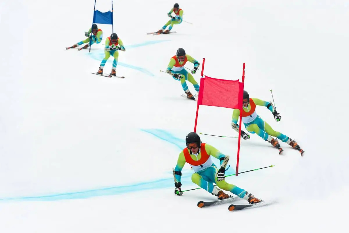 slalom en ski