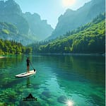 Paddle sur les lacs de montagne en France : Explorez les joyaux cachés des hauteurs paddle lac à la montagne