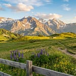 Séjour montagne suisse : déconnexion et slow travel Vue panoramique des Alpes suisses, illustrant le slow travel et la déconnexion en montagne