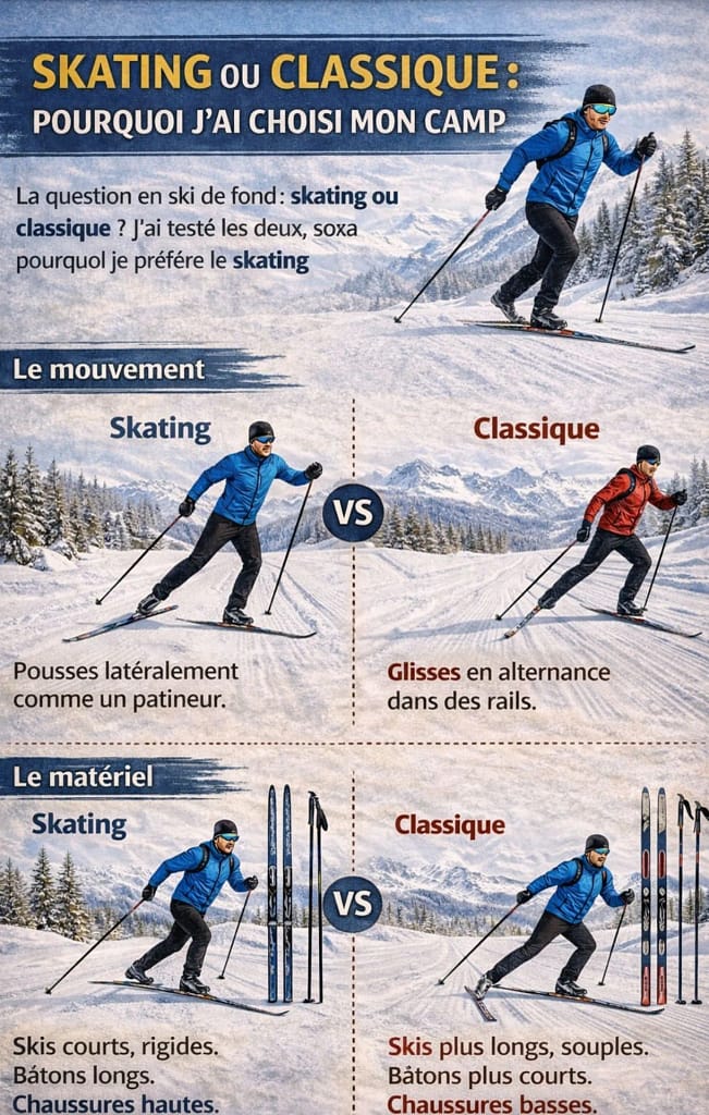 Skating ou classique _ choisir son style