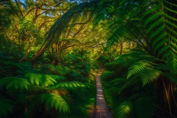 sentier dans la forêt de Bélouve