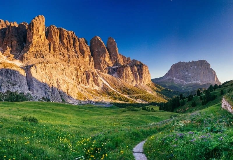 Beau paysage dans les dolomites