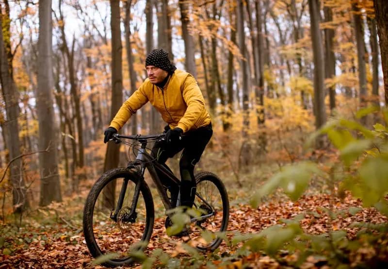 VTT en montagne Ă l'automne