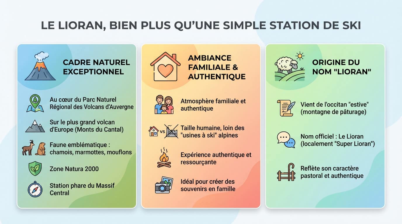 Panorama enneigé de la station du Lioran au cœur des volcans d'Auvergne