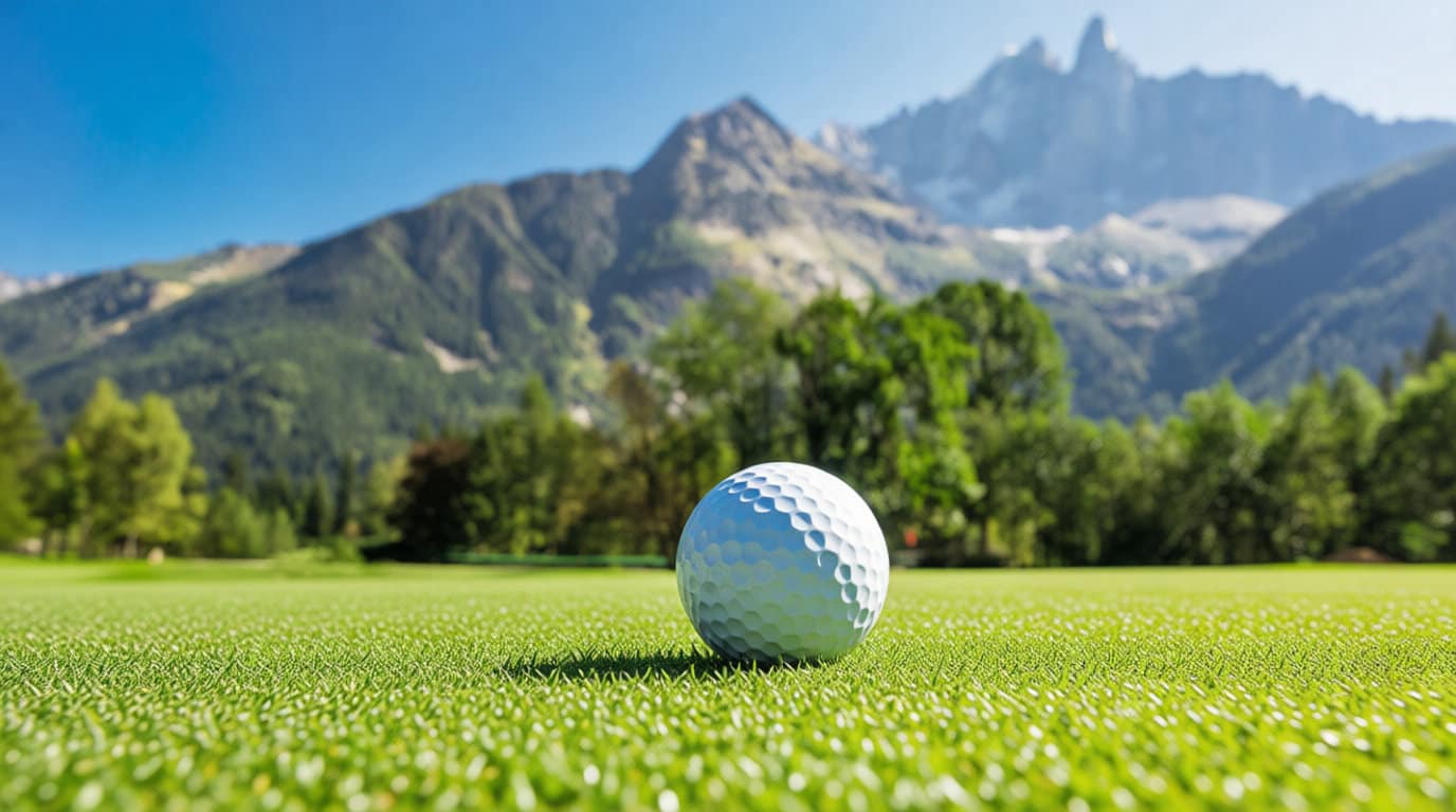 Golf de montagne : un parcours entre ciel et sommets