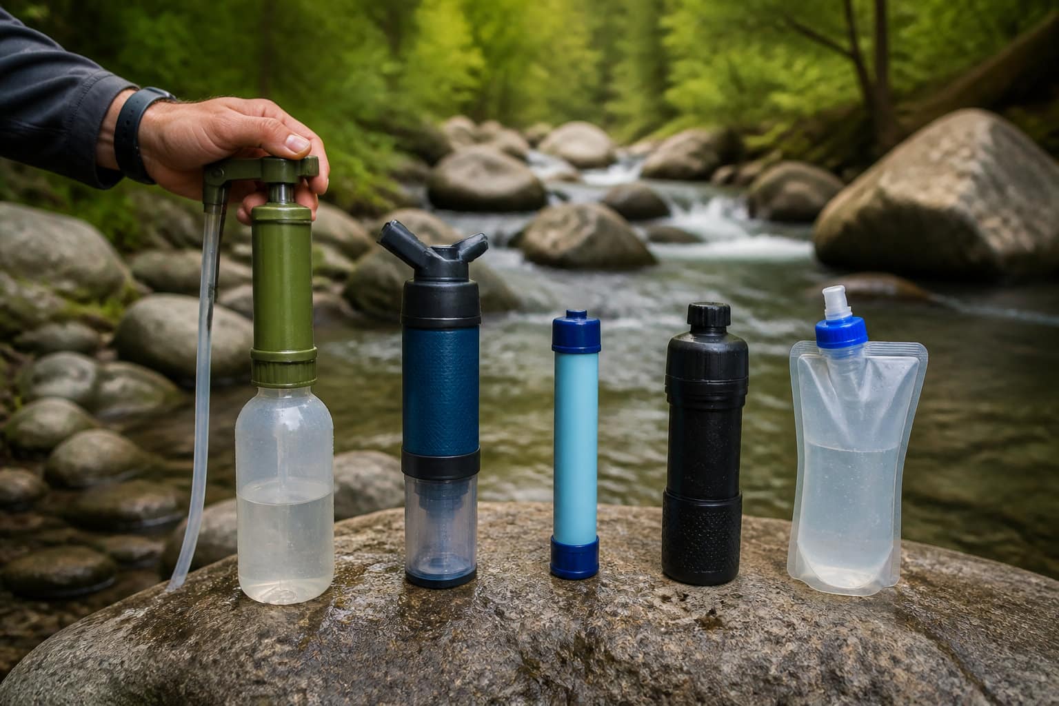 Guide de sélection d'un filtre à eau de randonnée performant