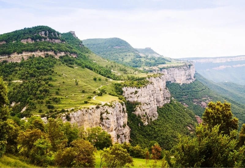 Vue sur les Pyrénées Catalanes
